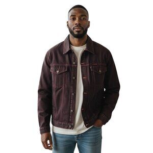 Bar Code Jeans Men's Size XL Heavy Duty Denim Black Wash Button-Up Jean Jacket